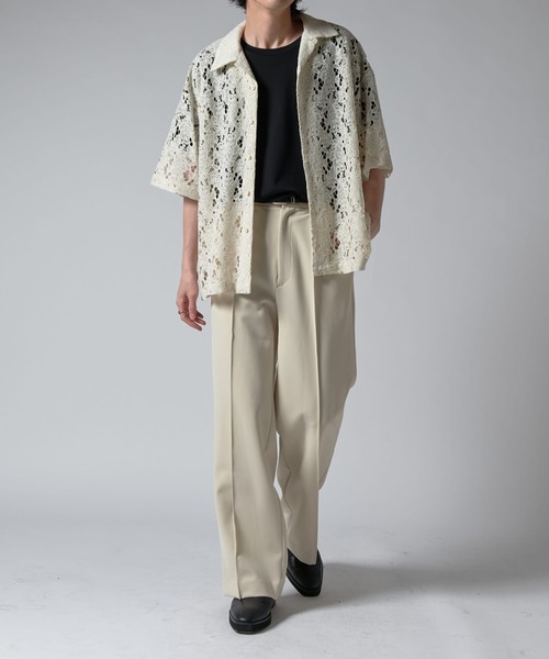 Lui's(ルイス)の「フラワーレースシャツ 25ss(シャツ/ブラウス・メンズ・オフホワイト/パープル/ブラック・M/S)」の22枚目の写真