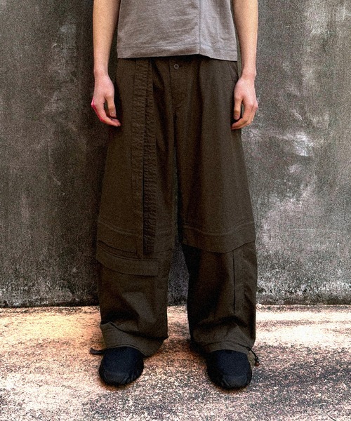 JIAN YE ジェンイェ 25ss カーゴパンツ M JIAN YE - 【25SS】カンフー パンツ / KUNGUF PANTS 弐 / ブラック | STORY