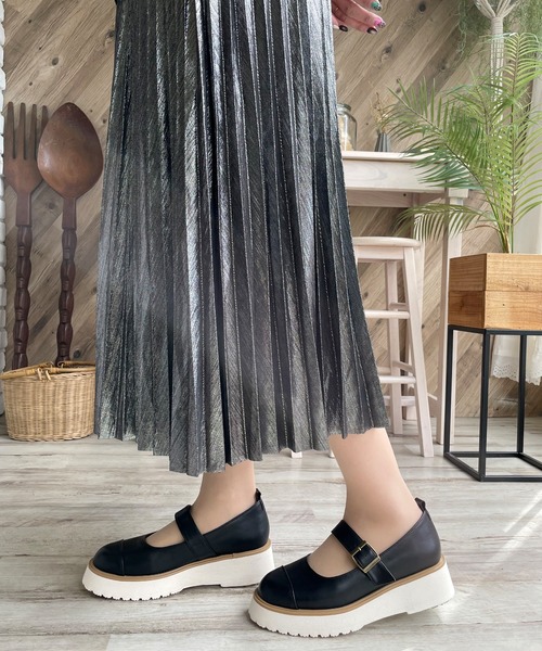 LUGG NAGG(ラグナグ)の「【maschietta】【3E】プラットフォームメリージェーン【厚底】(パンプス・レディース・ネイビー/オフホワイト/ブラック/ダークブラウン/ブラック×ブラック・S/M/L/LL)」の12枚目の写真