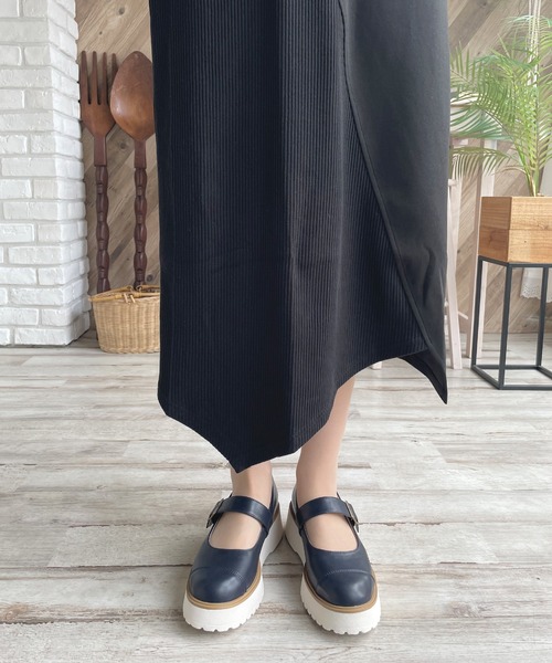 LUGG NAGG(ラグナグ)の「【maschietta】【3E】プラットフォームメリージェーン【厚底】(パンプス・レディース・ネイビー/オフホワイト/ブラック/ダークブラウン/ブラック×ブラック・S/M/L/LL)」の15枚目の写真