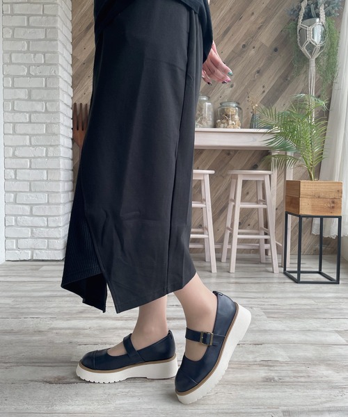 LUGG NAGG(ラグナグ)の「【maschietta】【3E】プラットフォームメリージェーン【厚底】(パンプス・レディース・ネイビー/オフホワイト/ブラック/ダークブラウン/ブラック×ブラック・S/M/L/LL)」の17枚目の写真