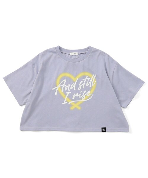 algy(アルジー)の「ハートスプレータンタケ半袖T(Tシャツ/カットソー・キッズ・ブラック/ラベンダー/ミント・X-SMALL/XX-SMALL/SMALL/MEDIUM)」の3枚目の写真