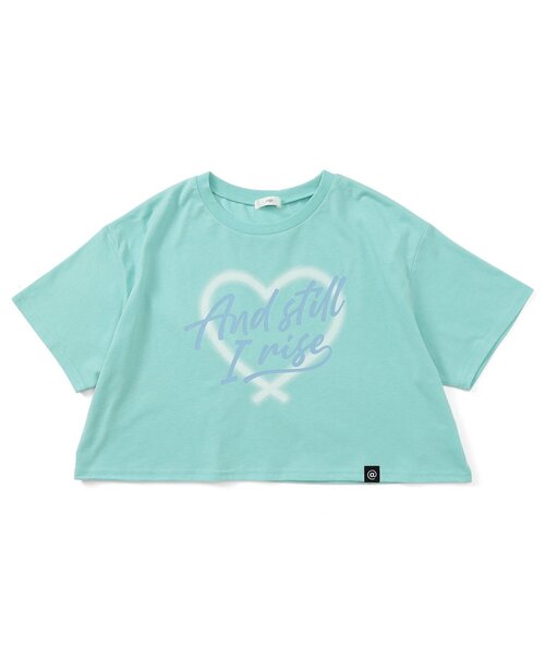 algy(アルジー)の「ハートスプレータンタケ半袖T(Tシャツ/カットソー・キッズ・ブラック/ラベンダー/ミント・X-SMALL/XX-SMALL/SMALL/MEDIUM)」の2枚目の写真