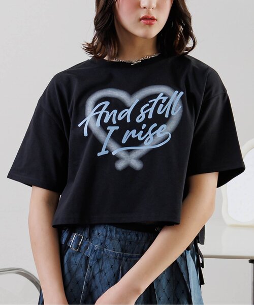 セール】ハートスプレータンタケ半袖T（Tシャツ/カットソー）｜algy