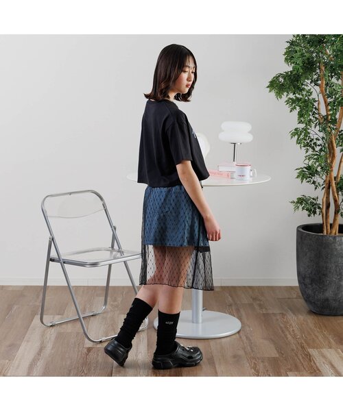 algy(アルジー)の「ハートスプレータンタケ半袖T(Tシャツ/カットソー・キッズ・ブラック/ラベンダー/ミント・X-SMALL/XX-SMALL/SMALL/MEDIUM)」の5枚目の写真