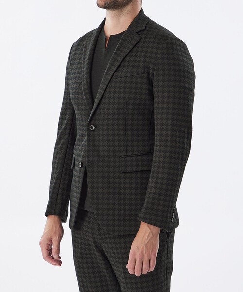 EPOCA UOMO（エポカウォモ）の「【セットアップ対応】千鳥ジャカードJK（テーラードジャケット・メンズ・ブラック・46/48）」の4枚目の写真