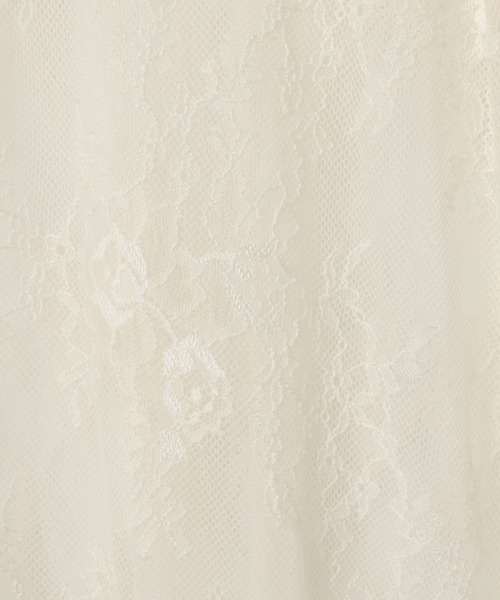 QUEENS COURT（クイーンズコート）の「シアーストレッチレースワンピース≪洗濯機で洗える≫（ワンピース・レディース・ブラック/オフホワイト・M）」の11枚目の写真