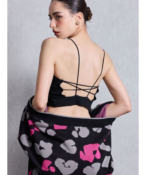 GYDA（ジェイダ）の「Backクロスビスチェ（キャミソール・レディース・オフホワイト/ブラック・FREE）」の15枚目の写真