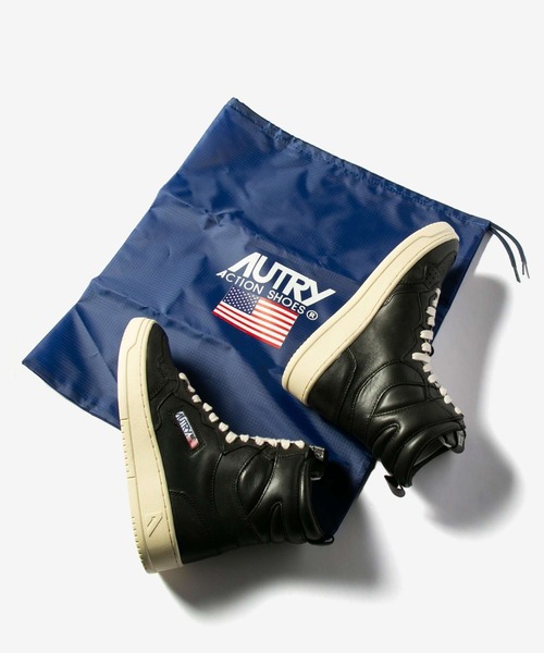 AUTRY(オートリー)の「AUTRY BIG ONE HIGT LEATHER SNEAKER オートリー ビッグワン ハイ レザー スニーカー(スニーカー・レディース・ブラック・38/39/37)」の19枚目の写真