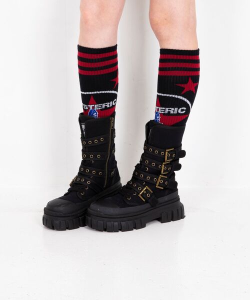 HYSTERIC GLAMOUR(ヒステリックグラマー)の「HYS STAR ハイソックス(ソックス/靴下・レディース・ピンク/ホワイト/ブラック・FREE)」の17枚目の写真