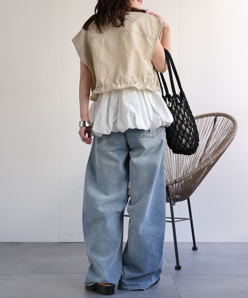 セットアップ対応】ドロストショートベスト / ナイロンベスト（その他