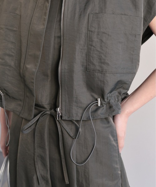 セットアップ対応】ドロストショートベスト / ナイロンベスト（その他