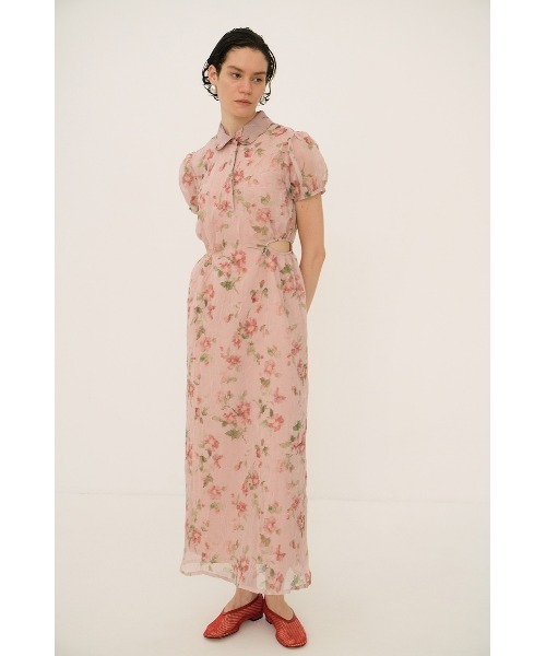 CLANE（クラネ）の「CLANE/クラネ/SHEER FLOWER MINI PUFF ONEPIECE