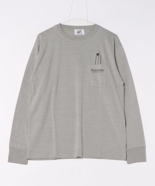 ARCHIVER(アーカイバ)の「【RS】【RDS】 天竺プリントポケット付き長袖Tシャツ(Tシャツ/カットソー・メンズ・グレー系・MEDIUM/LARGE)」の3枚目の写真