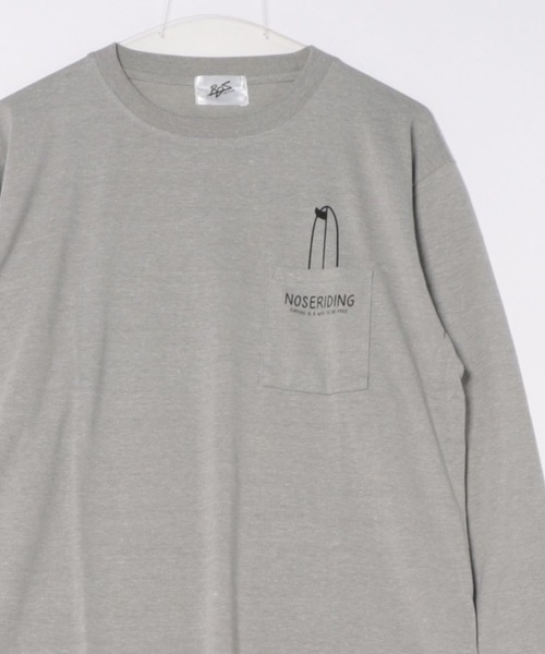 ARCHIVER(アーカイバ)の「【RS】【RDS】 天竺プリントポケット付き長袖Tシャツ(Tシャツ/カットソー・メンズ・グレー系・MEDIUM/LARGE)」の2枚目の写真