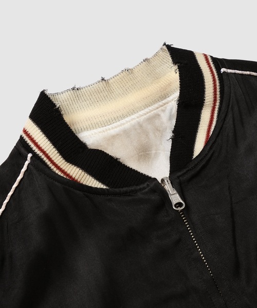 DAIRIKU（ダイリク）の「"Skul" Ska Vintage Jumper（スカジャン・メンズ・ブラック/ホワイト・M/L）」の5枚目の写真