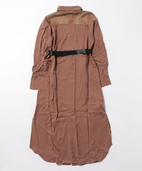 CIEL'AIR（シエルエアー）の「Sheer York Maxi Shirt Dress（シャツワンピース・レディース・ブラウン・MEDIUM/LARGE）」の12枚目の写真