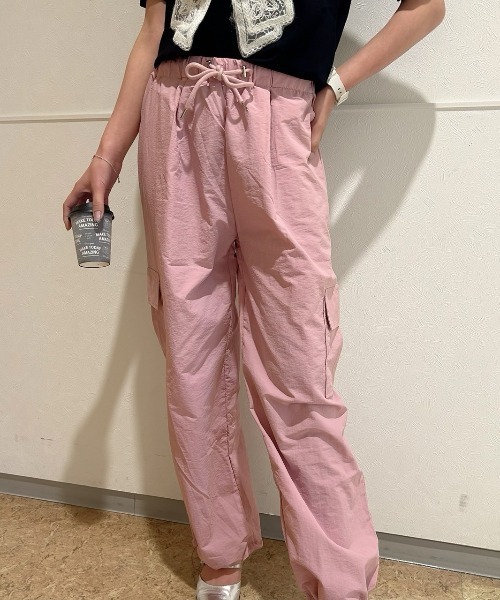 LETee(レティー)の「カーゴパンツ/らくちん/リラックス(カーゴパンツ・レディース・カーキ/グレー/ピンク・FREE)」の3枚目の写真