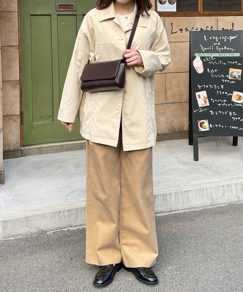 LE MORE（リモア）の「ステンカラースプリングコート（ステンカラーコート・レディース・アイボリー/ベージュ・FREE）」の9枚目の写真