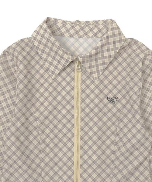 dispark（ディスパーク）の「DISPARK/バタフライチェックシャツ（シャツ/ブラウス・レディース・アイボリー/ベージュ・FREE）」の8枚目の写真