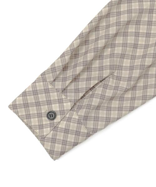 dispark（ディスパーク）の「DISPARK/バタフライチェックシャツ（シャツ/ブラウス・レディース・アイボリー/ベージュ・FREE）」の10枚目の写真