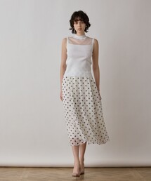 GRACE CONTINENTAL（グレースコンチネンタル）の「シアーグロスニットトップ（その他トップス）」