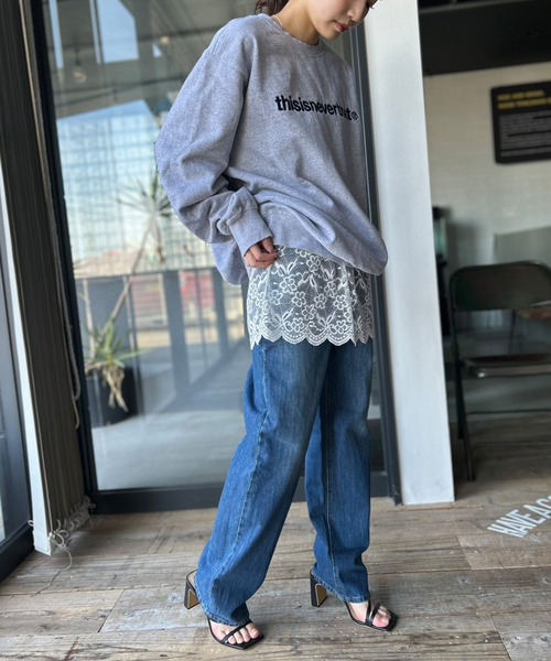 Kotoe(コトエ)の「レイヤード 花柄レースミニスカート 付け裾(スカート・レディース・ブラック/ホワイト・FREE)」の5枚目の写真