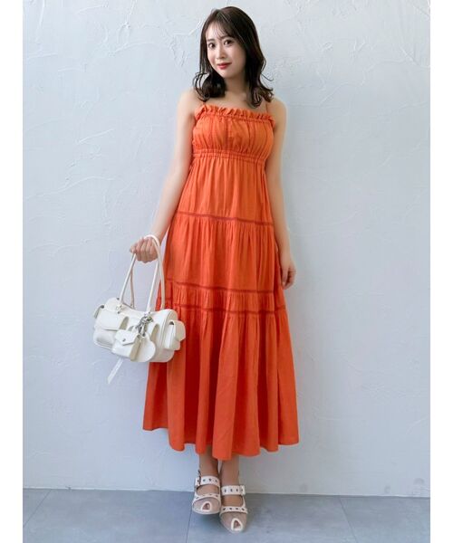 セール】サイドオープンコットンワンピース（ワンピース）｜dazzlin
