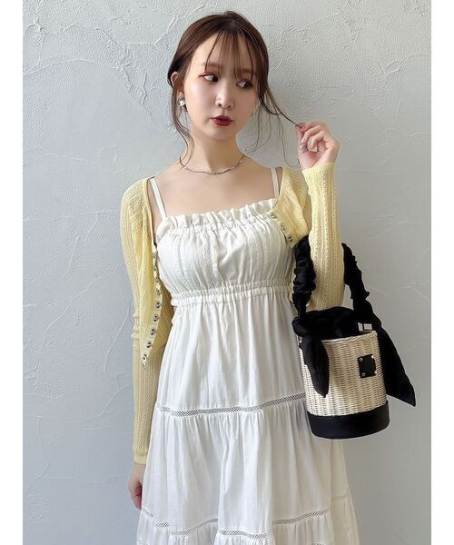 dazzlin（ダズリン）の「サイドオープンコットンワンピース（ワンピース・レディース・オレンジ/ブラウン/オフホワイト/ブルー/ブラック・SMALL/MEDIUM）」の16枚目の写真