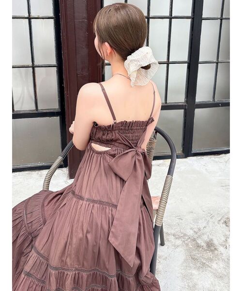 dazzlin（ダズリン）の「サイドオープンコットンワンピース（ワンピース・レディース・オレンジ/ブラウン/オフホワイト/ブルー/ブラック・SMALL/MEDIUM）」の18枚目の写真