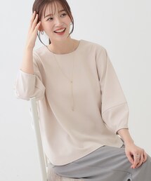 DRESKIP | 【2点セット】大人フェミニン アクセ付き ランタンスリーブトップス(シャツ/ブラウス)