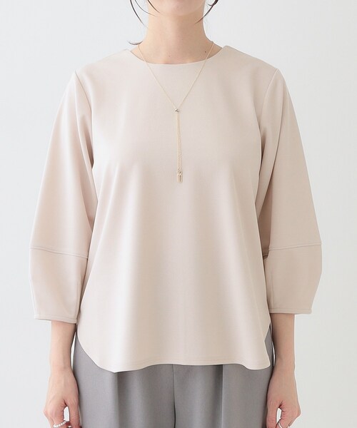 DRESKIP(ドレスキップ)の「【2点セット】大人フェミニン アクセ付き ランタンスリーブトップス(シャツ/ブラウス・レディース・グリーン系/ブラック/ライトベージュ/オフホワイト・01/02/03/04)」の21枚目の写真