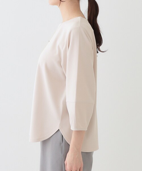 DRESKIP(ドレスキップ)の「【2点セット】大人フェミニン アクセ付き ランタンスリーブトップス(シャツ/ブラウス・レディース・グリーン系/ブラック/ライトベージュ/オフホワイト・01/02/03/04)」の22枚目の写真