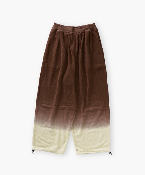 セール】グラデーション ダイ イージーテーパード パイルパンツ