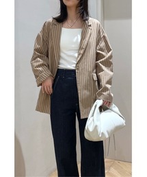 STYLEMIXER（スタイルミキサー）の「【大人気】リネンミックステーラードジャケット　セットアップ/春服/新作（テーラードジャケット・レディース）」