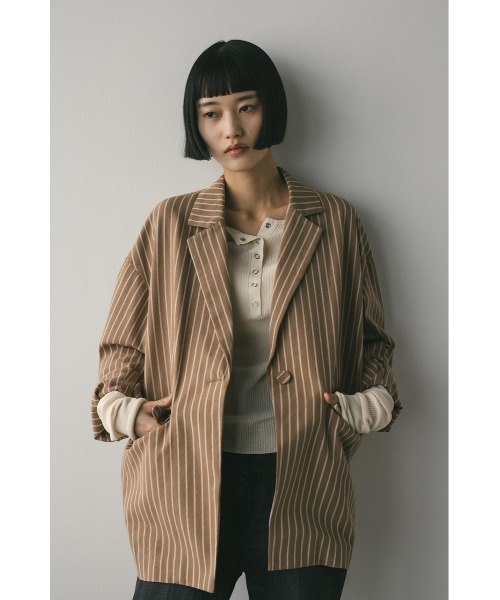 STYLEMIXER（スタイルミキサー）の「【大人気】リネンミックステーラードジャケット　セットアップ/春服/新作（テーラードジャケット・レディース・ベージュ系その他/アイボリー/ブラック・FREE）」の12枚目の写真