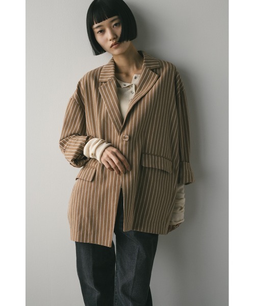 STYLEMIXER（スタイルミキサー）の「【大人気】リネンミックステーラードジャケット　セットアップ/春服/新作（テーラードジャケット・レディース・ベージュ系その他/アイボリー/ブラック・FREE）」の11枚目の写真