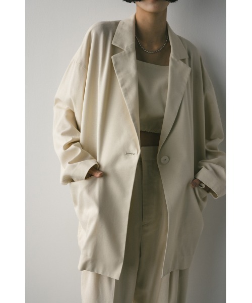 STYLEMIXER（スタイルミキサー）の「【大人気】リネンミックステーラードジャケット　セットアップ/春服/新作（テーラードジャケット・レディース・ベージュ系その他/アイボリー/ブラック・FREE）」の19枚目の写真