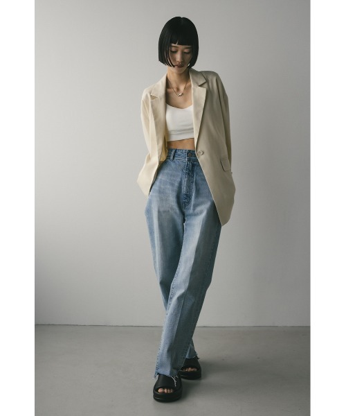 大人気】リネンミックステーラードジャケット セットアップ/春服/新作