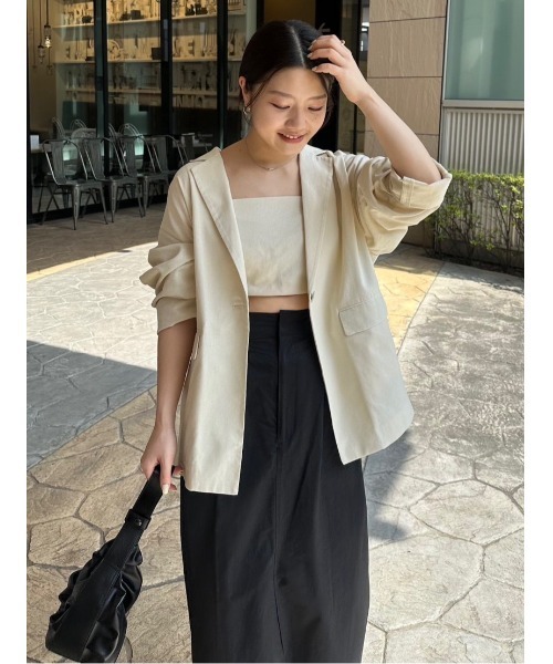 涼しい　美品　STYLEMIXER リネンセットアップ 涼しい 美品 STYLEMIXER リネンセットアップ（STYLEMIXER
