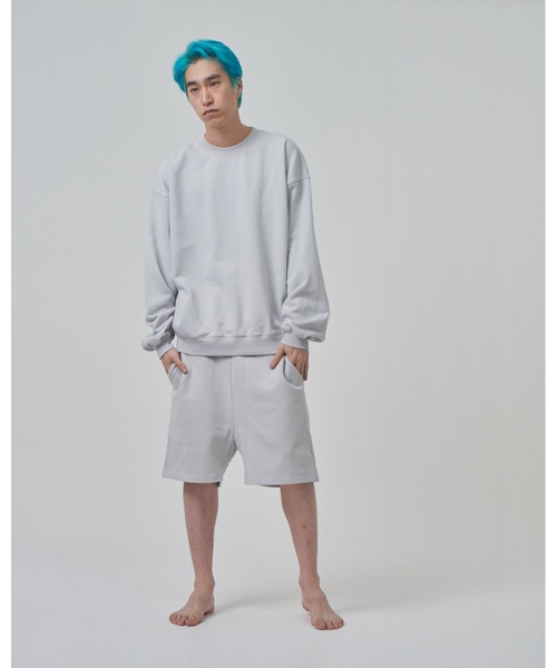 COMMON BASE(コモンベース)の「BLANK H SWEAT SHORTS(スウェットパンツ・メンズ・ネイビー/ホワイト/ライトグレー/ブラック/ヘザーグレー・SMALL/MEDIUM/LARGE/X-LARGE)」の3枚目の写真