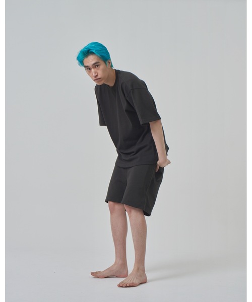 COMMON BASE(コモンベース)の「BLANK H SWEAT SHORTS(スウェットパンツ・メンズ・ネイビー/ホワイト/ライトグレー/ブラック/ヘザーグレー・SMALL/MEDIUM/LARGE/X-LARGE)」の2枚目の写真