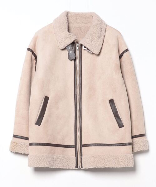 ブランド古着】y/m｜イムのブルゾン（ベージュ系・ジップアップ）古着