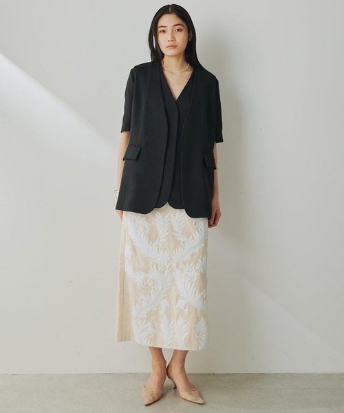 Whim Gazette（ウィムガゼット）の「ジュートライクジレ（ベスト・レディース・ベージュ/ブラック・FREE）」の14枚目の写真