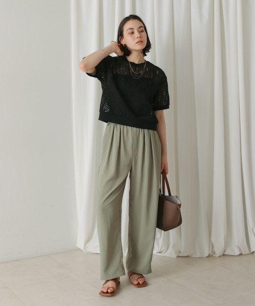 Bou Jeloud（ブージュルード）の「オーガンジー刺繍ブラウス（シャツ/ブラウス・レディース・ブラック/オフホワイト・38）」の20枚目の写真