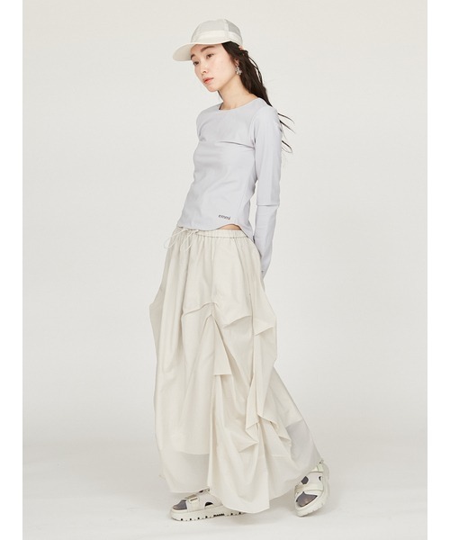 emmi タック入りシアーボリュームスカート　完売商品 セール】タック入りシアーボリュームスカート（スカート）｜emmi