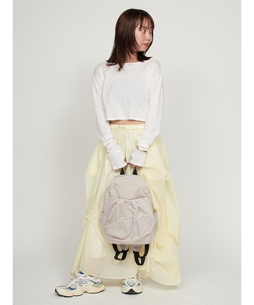 セール】タック入りシアーボリュームスカート（スカート）｜emmi