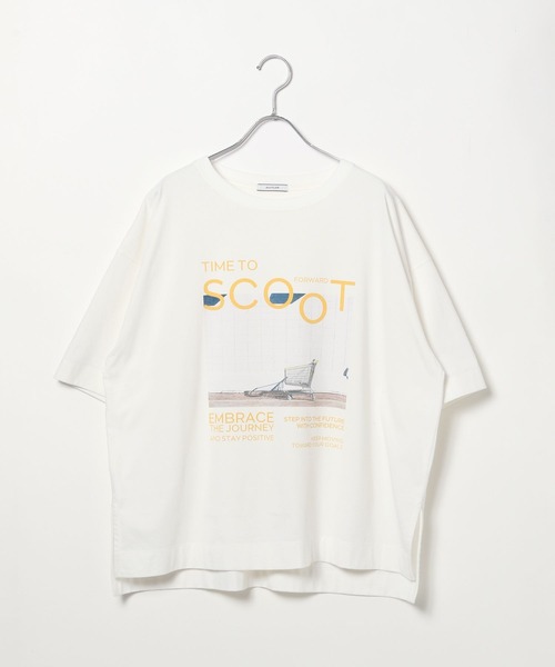 BAYFLOW（ベイフロー）の「[心地良い肌触り]カラーレターフォトプリントＴ（Tシャツ/カットソー・レディース・ブルー/イエロー/ピンク・FREE）」の15枚目の写真