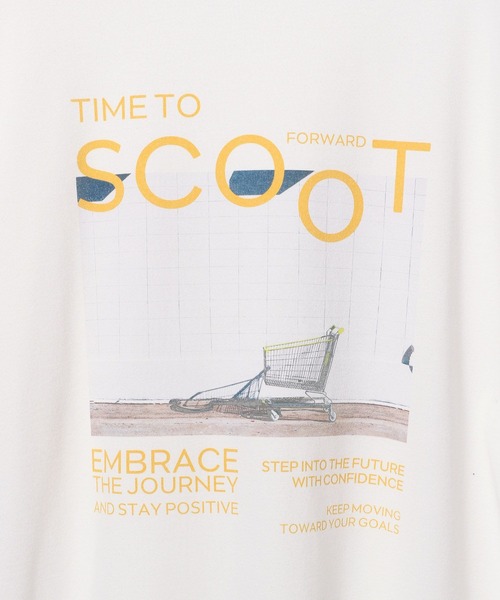 BAYFLOW（ベイフロー）の「[心地良い肌触り]カラーレターフォトプリントＴ（Tシャツ/カットソー・レディース・ブルー/イエロー/ピンク・FREE）」の16枚目の写真