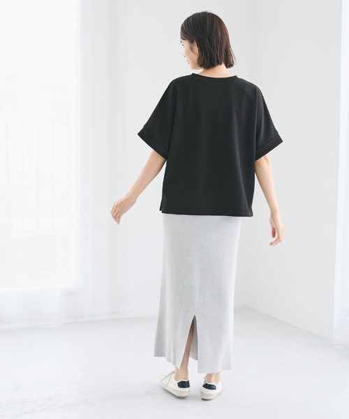 coca(coca)(コカ)の「\再入荷/ エンボスコンパクトトップス(Tシャツ/カットソー・レディース・ブラック/ライトベージュ/ダークブルー・S/M/L)」の19枚目の写真